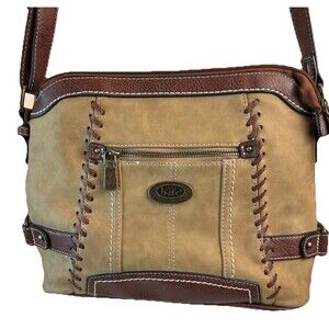 BOC Born Concept Purse Brown Faux Leather Shoulder Women's Handbag